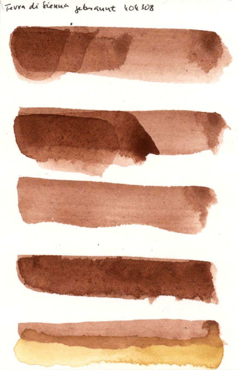 Kremer akvarel - tmavě spálená siena (plast, 3 x 1,8 x 1 cm)